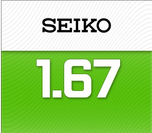 SEIKO 1.67( 55% INCE) SUPER RESISTANT COAT