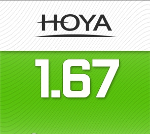 1.67 HOYA (55% INCE) EYNOA SUPER HI-VISION